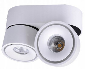 Doppelpunkt-LED-Strahler 2x8W - Plafond   Deckenleuchte stilvolle  aus Aluminium