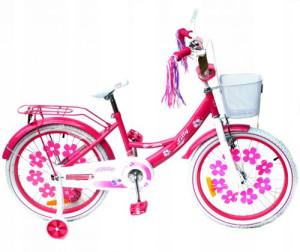 Kinderfahrrad auf einem Kreis von 20 Zoll Seitenrädern