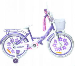 Kinderfahrrad auf einem Kreis von 20 Zoll Seitenrädern