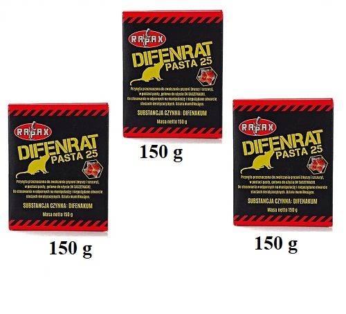 Gift, Paste zur Bekämpfung von Mäusen und Ratten 450 g, Kostenlose Lieferung
