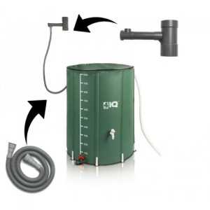 Faltbare Regenwassertank Regentonne Wassertank Regenwasserfass Zisterne für Regenwasser 1000L 4iQ