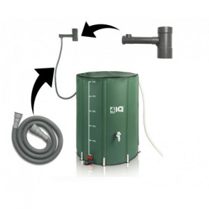 Faltbare Regenwassertank Regentonne Wassertank Regenwasserfass Zisterne für Regenwasser 500L 4iQ