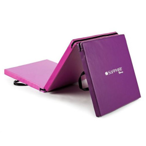 Fitnessmatte Yogamatte Gymnastikmatte Bodenmatte Yoga Matte Turnmatte Klappbar LILA