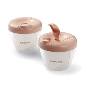 Babyono , Melkepulverbeholder, 1 Pk - Beige