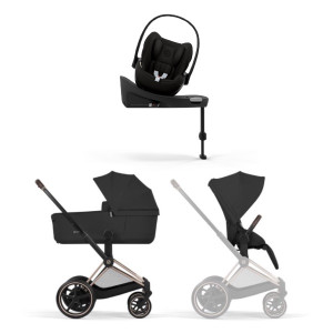 Cybex , E-Priam, Duo 2026 Inkl. Cloud G3 & Base - Sepia Black/rosegold