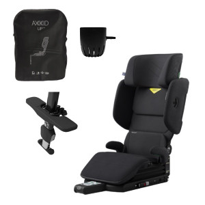 Axkid , Beltestol, Up M/gratis Tilbehørspakke - Coastal Storm Black