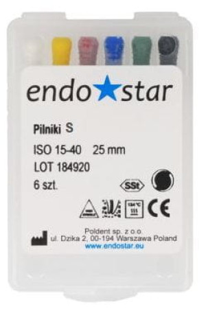 Pilnik S ręczny 6szt Endostar