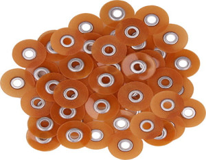 Krążki polerskie 50szt 9.5mm Medium TOR