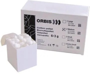 Kulki z waty waciki 3mm rozm. XS 3g Orbis