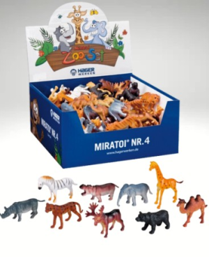 Zabawki zwierzęta ZOO 100szt Miratoi nr4