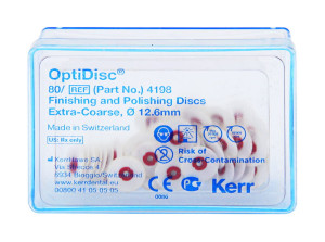 Krążki ścierne OptiDisc 80 szt. Kerr (extra-coarse (bordowe) usuwanie nadmiarów, 12,6 mm)