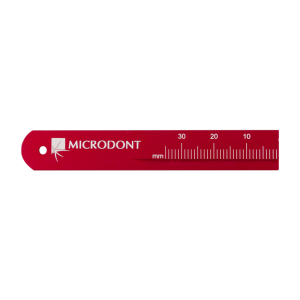 Linijka endodontyczna metalowa 1 szt. Microdont (czerwony)