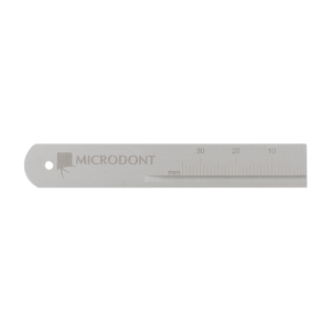 Linijka endodontyczna metalowa 1 szt. Microdont (srebrny)
