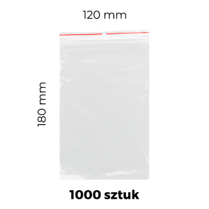 Woreczki strunowe 1000 szt. (120 mm x 180 mm)