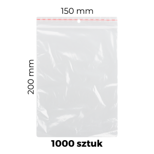 Woreczki strunowe 1000 szt. (150 mm x 200 mm)