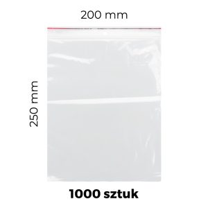 Woreczki strunowe 1000 szt. (200 mm x 250 mm)