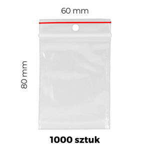 Woreczki strunowe 1000 szt. (60 mm x 80 mm)