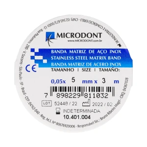 Pasek metalowy uniwersalny prosty Microdont (5 mm x 3 m)