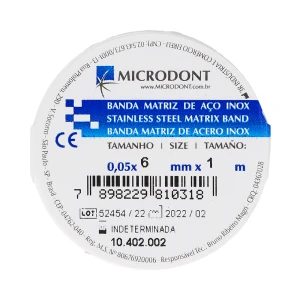 Pasek metalowy uniwersalny prosty Microdont (6 mm x 1 m)