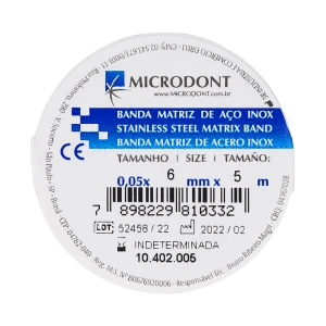 Pasek metalowy prosty do formówki Microdont (6 mm x 5 m)