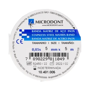 Pasek metalowy uniwersalny prosty Microdont (5 mm x 5 m)