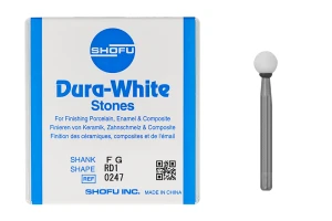 Kamienie polerujące Dura-White 12 szt. SHOFU (na turbinę, kulka - RD1)