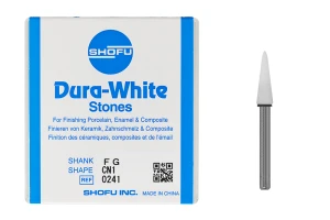 Kamienie polerujące Dura-White 12 szt. SHOFU (na turbinę, płomyk - CN1)