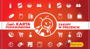 KARTA Podarunkowa BIEDRONKA (100 zł)