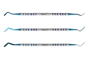 Nakładacz sprężynujący Heidemann tytanowy (1,6 mm, niebieski)