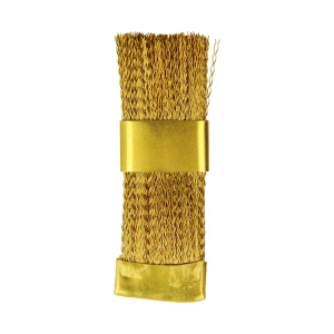 Szczotka metalowa do czyszczenia wierteł (twarde, długość - 6 cm - złota)