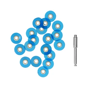 Krążki ścierne S-Flex 25 szt.+ trzymadełko Konopka (0940 - Ø 9 mm, 40 µ (niebieskie małe))
