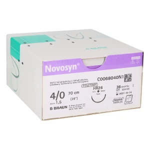 Nici wchłanialne Novosyn 36 szt. B.Braun (4/0, HR26 - 26 mm)