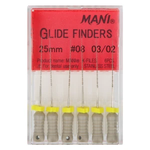 Pilniki Glide Finders 6 szt. Mani (długość - 25 mm, 08)