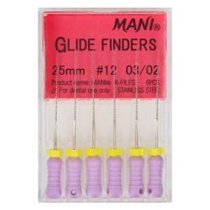 Pilniki Glide Finders 6 szt. Mani (długość - 25 mm, 12)