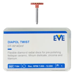 Gumki diamentowe Diapol Twist 1 szt. EVE (medium - średnioziarniste)