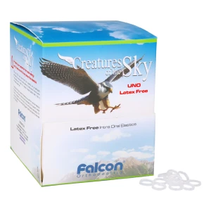 Wyciągi przeźroczyste bez lateksu 2000 szt. Falcon (X-Heavy Force - 6,5 oz. (180 gm), bardzo duża - 3/16" (4,8 mm))