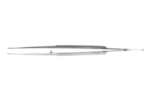 Pęseta mikrochirurgiczna 1 x 2 zęby (zagięta, 18 mm)