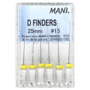 Pilniki D-Finders 6 szt. Mani (długość - 25 mm, 15)