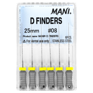 Pilniki D-Finders 6 szt. Mani (długość - 25 mm, 8)