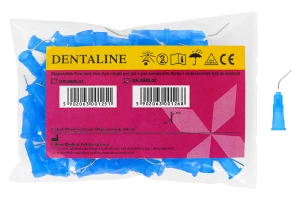 Końcówki do aplikacji 100 szt. Dentaline (23G - 0,6 mm)