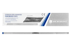 Paski metalowe perforowane ścierne 6 szt Microdont (medium, 4 mm)