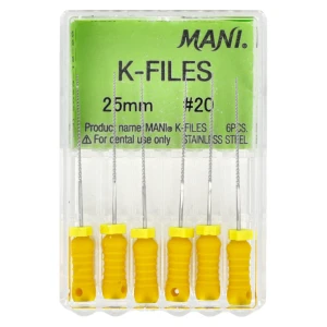 Pilniki K-Files 6 szt. Mani (25 mm, 20)