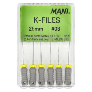 Pilniki K-Files 6 szt. Mani (25 mm, 8)