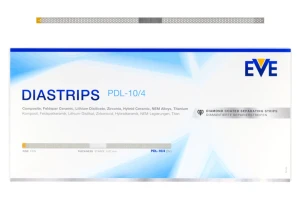 Paski diamentowe Diastrips 9 szt. EVE (szerokość - 4 mm, żółte - grubość 0,07 mm)