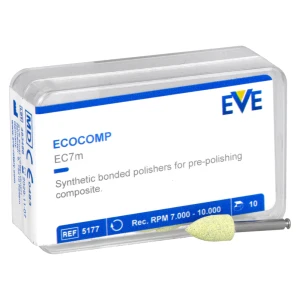 Gumki  Ecocomp 10 szt. EVE (polerowanie wstepne, płomyk)