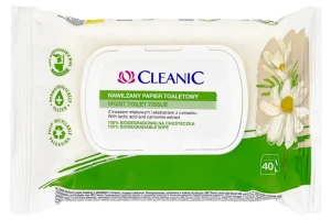 Nawilżany papier toaletowy 40 szt. Cleanic