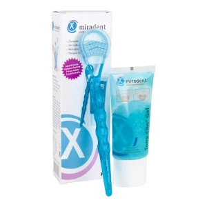 Tong-Clin zestaw do czyszczenia języka szczotka + żel 50 ml Miradent