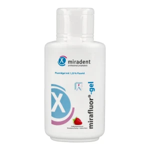 Żel do fluoryzacji Mirafluor-gel 250 ml Miradent (truskawka)