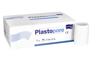 Przylepiec chirurgiczny włókninowy 5 m Plastopore (5 cm x 5 m - 11 szt.)