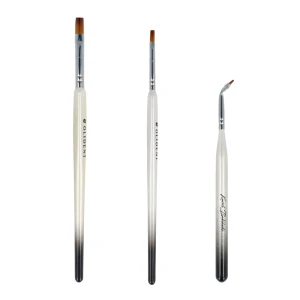 Pędzle OliBRUSH esthetic 3 szt. Olident (asortyment (1,2,5), biały)